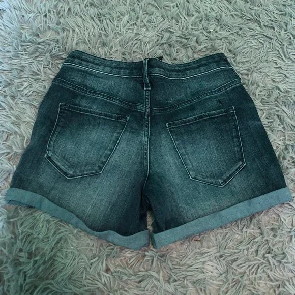 mossimo supply co high rise/waisted denim shorts - Picture 2 of 3